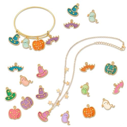 Halloween DIY Charms Halloween Alloy Pendants Pumpkin Ghost Wizard Hat Jewelry Making Charms for DIY Jewelry Necklace Bracelet Accessories thumbnail 4