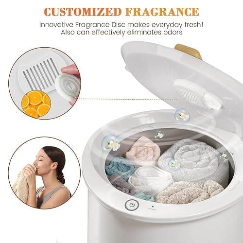 Keenray Towel Warmers, Luxury Bucket Towel Warmer, Large Towel Warmer for Bathroom, Auto Shut Off, Fits Up to Two 40"X70" Oversized Towels, Bathrobes, Blankets, PJ's and More, CL1 thumbnail 4