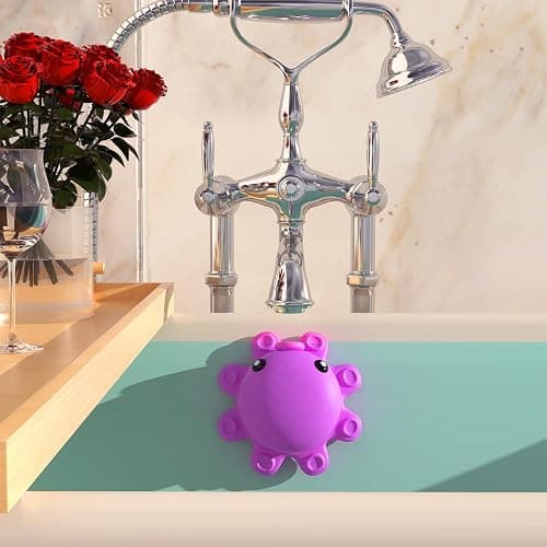 Bathtub Overflow Drain Cover - Tub Overflow Drain Cover, Soak Bath, Spa Accessories - Adds Inches of Water for Deeper Bath (Silicone, Hot Pink) thumbnail 7