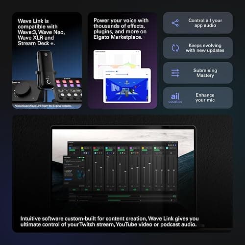 Elgato Stream Deck +, Audio Mixer, Production Console and Studio Controller for Content Creators, Streaming, Gaming, with customizable touch strip dials and LCD keys, works with Mac and PC thumbnail 9
