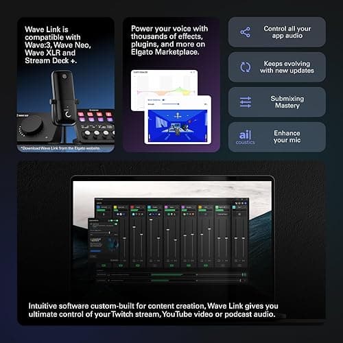 Elgato Stream Deck +, Audio Mixer, Production Console and Studio Controller for Content Creators, Streaming, Gaming, with customizable touch strip dials and LCD keys, works with Mac and PC thumbnail 10