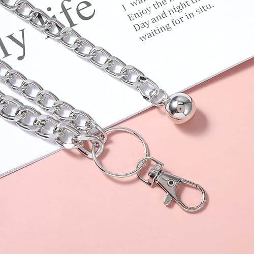 KALIONE Women's Chain Belt, Multilayer Waist Belt Adjustable Metal Decorative Belts for Women Girls Dresses Pants thumbnail 7