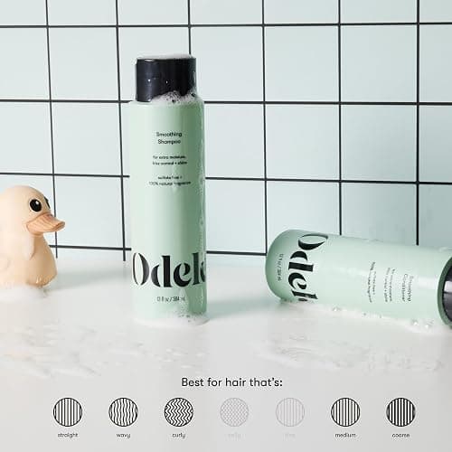 Odele Smoothing Sulfate-Free Shampoo & Conditioner Gift Set for Moisture, Frizz Control, Shine, and Straight to Curly Hair Types, 13 Fl Oz Each (2-Pack) thumbnail 3
