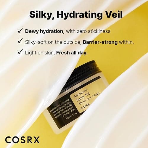 COSRX Snail Mucin 92% Face Moisturizer, 3.52 Oz, Lightweight Moisturing Cream for Soft, Glowy Skin, Korean Skin Care, Korean Moisturizer Face Cream thumbnail 5