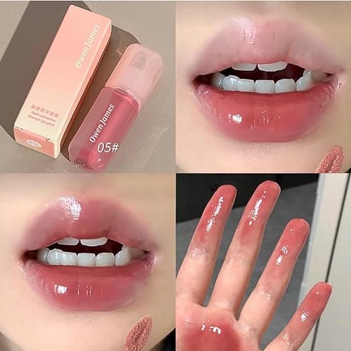 4PCS Hydrating Lip Gloss Set,Highly-Pigmented Korean Lip Glaze,Plumping Lipgloss, Moisturizing Mirror Liquid Lipstick, Non-Stick Cup,Glossy Finish,Long-lasting Natural Makeup thumbnail 7