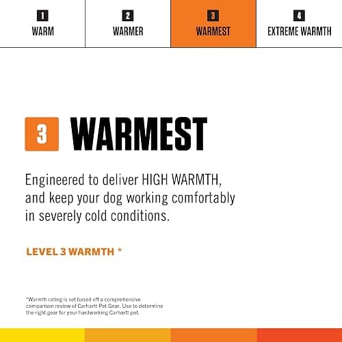 Carhartt Firm Duck Insulated Dog Chore Coat, Durable Weather Resistant Jacket for Cold and Windy Conditions, PFAS Free (Carhartt Brown), Large thumbnail 4