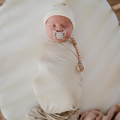 FRIGG Butterfly Anatomical SilkySoft Silicone Baby Pacifier | Made in Denmark | BPA-Free (Cedar/Baby Pink, 0-6 Months) thumbnail 6