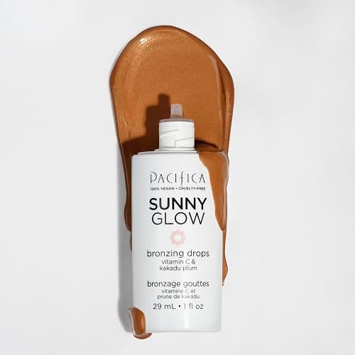 Pacifica Sunny Glow Liquid Face Bronzer Drops - Face Makeup Bronzing For Face & Cheeks for Instant Sun-Kissed Glow - Vitamin C & Glycolic Acid Infused Liquid Bronzer Illuminating Highlighting Clean thumbnail 15