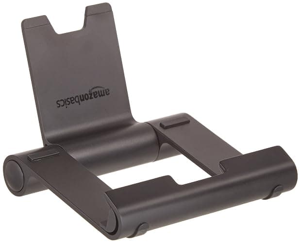 Amazon Basics Multi-Angle Portable Stand for iPad Tablet, E-reader and Phone - Black thumbnail 5