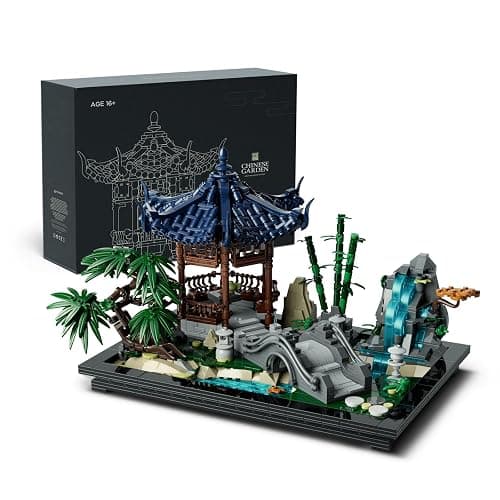 Nifeliz Chinese Garden Building Set, Aesthetic Model Toy for Display in the Home or Office, an Idea for Gardening and Mindfulness Enthusiasts (1877 PCS, NF10311) - Image 1