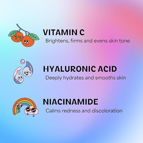 InstaNatural BESTIES Gentle Teen Gel Face Moisturizer | with Vitamin C, Hyaluronic Acid, Niacinamide for Hydration, Smoothness, Even Skintone | Simple Skincare for Healthy Skin (for All Skin Types) thumbnail 3