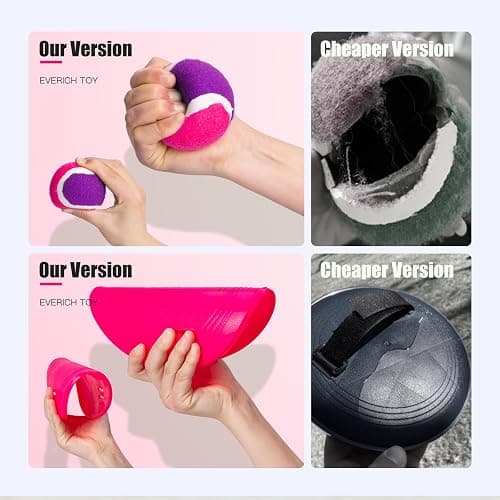 EVERICH TOY Upgraded Toss and Catch Ball Game Set, Kids Toy Stocking Stuffers for Boys Girls Ages 3-12, Includes 2 Paddles 2 Sticky Balls, Water-Resistant Indoor Outdoor Toy for Beach Pool Yard thumbnail 5