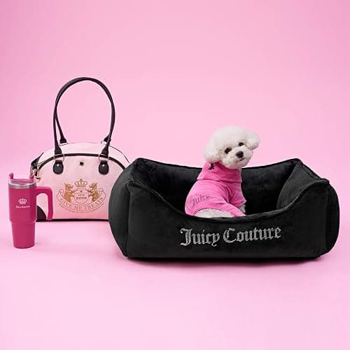 Juicy Couture Hooded Pet Juicy Bling Velour Tracksuit Chest 16 inches for Small Dogs and Cats - Pink - XS/S thumbnail 7