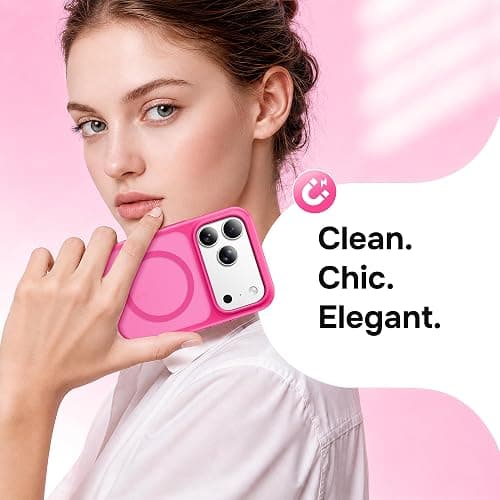 SuydanBox Magnetic & Translucent for iPhone 17 Pro Max Case Hot Pink | Fit for MagSafe, Military Grade Drop Protection,Slim Translucent Cover Shockproof Protective Phone Case for iPhone 17 Pro Max thumbnail 7