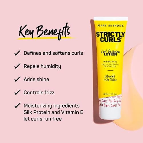 Marc Anthony Strictly Curls Curl Defining Styling Lotion, 8.3 Ounce Tube with Silk Protein and Vitamin E for Curl Definition thumbnail 3