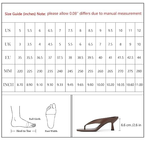 VIUGJNEX Women’s Kitten Heels Flip Flops Slip On Open Toe Low Heels Thong Square Slide Summer Fashion Party Heeled Dressy Sandals for Women thumbnail 7