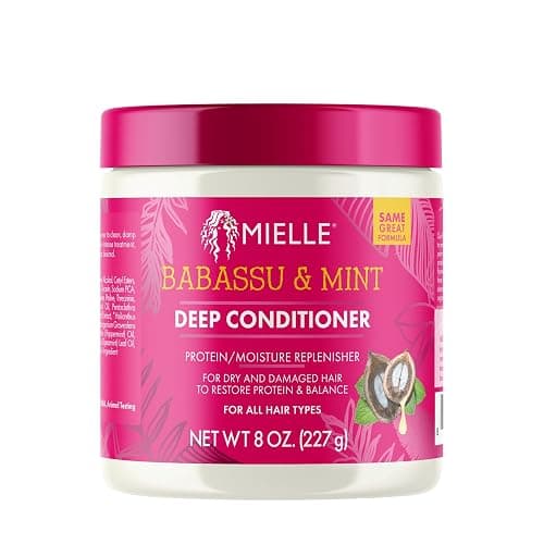 Mielle Organics Babassu & Mint Deep Conditioner with Protein, Moisturizing & Conditioning Deep Treatment, Hydrating Repair for Dry, Damaged, & Frizzy Hair (8 Oz) - Image 1