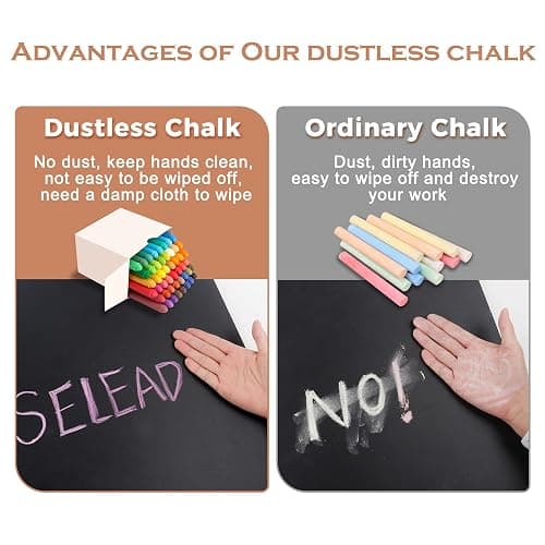 SELEAD Metal Swinging Chalkboard with Wheels - 40”x21” Large Rolling Menu Sign Board, Outdoor Indoor Double Sided Sidewalk Chalk Board Pizarra for Business, Event, Party thumbnail 8