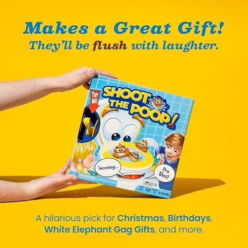 Brybelly Shoot The Poop – The Original Talking Toilet Game for Kids & Families – Funny Fast-Action Poop-Launching Game with Sounds & Silly Humor for Ages 4+ thumbnail 4