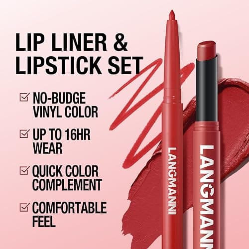Jolilab 12Pcs Lip Set: 6 Colors Lip Liner+6 Colors Lipstick,Matte/Creamy,Smooth Creamy Texture,Long-Lasting,Bold/Nude Shades for Daily/Party, Vegan,Gift for Makeup Lovers.(Rich - Color Set B) thumbnail 4