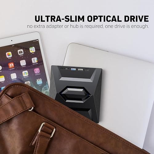 External Blu Ray Drive,Portable Bluray Player Writer Reader,CD Burner with USB 3.0 typc C Port& SD Card,DVD & CD-ROM +/-RW,External Blu-Ray Drives for PC Laptop Desktop Windows Mac Linux Computer thumbnail 8