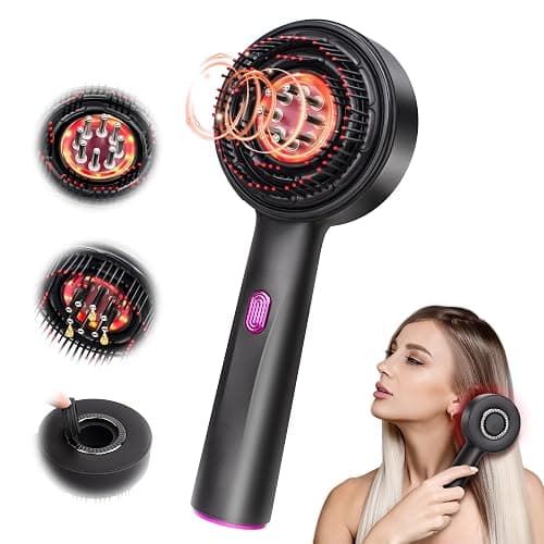 MPADQ Upgrade 2 in 1 Hair Oil Applicator，Electric Hair Brushes for Hair Growth,Hair Oil Applicator Scalp Massager,IPX7 Waterproof Oil Dispenser for Hair - Image 1