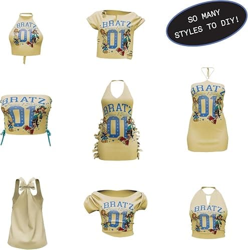 Bratz Stylin' Sasha - Fashion Doll with Customisable T-Shirt for You, Comes with Accessories, Cute Toys for Girls thumbnail 7