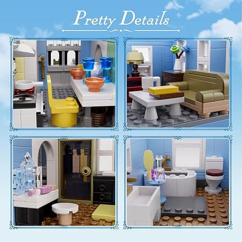 Gilmore Stars Hollow Luke’s Lorelai Movie House Building Block Toys Set,Compatible with Lego, Gift and Collectibles Decor Set for Family Sitcom TV Fans Girls Women Adult(1107 PCS) thumbnail 5