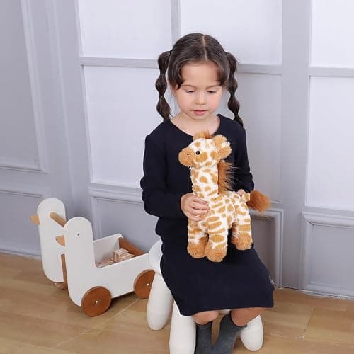 Apricot Lamb Toys Plush Brown Grassland Giraffe Stuffed Animal Soft Cuddly Perfect for Child (Brown Giraffe,12 Inches) thumbnail 6