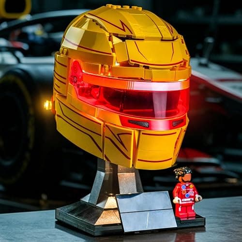 BRICKSHINING LED Lighting Compatible with LEGO 43022 Scuderia Ferrari HP Lewis Hamilton Helmet - JUST Lights,Light Kit Compatible with LEGO 43022,NOT Included The Model thumbnail 2