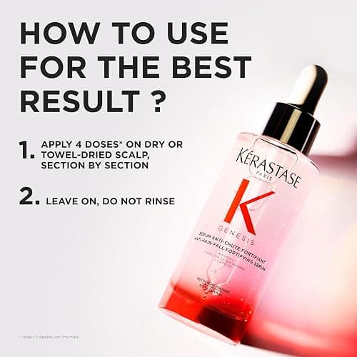 Kérastase Genesis Hair Serum, Nourishing Fortifying Leave-In, For Weakened Hair, With Ginger Root Edelweiss Flower, 90 ml thumbnail 6