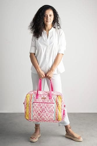 Maison d' Hermine Weekender Bags for Women Cotton Quilted Duffel Overnight Luggage Weekend Bag for Men Gym Gifts Travel thumbnail 7
