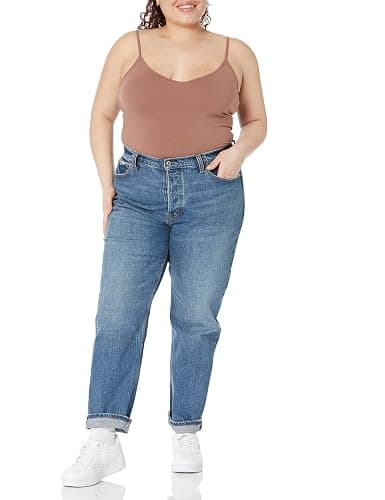 Amazon Essentials Women's Slim-Fit Knit V-Neck Layering Cami (Available in Plus Size), Pack of 4 thumbnail 9