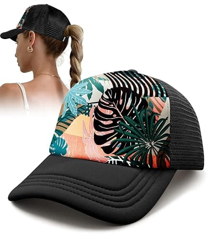 Flafens Women's Trucker Hat– Cute Summer Baseball Caps for Women and Girls Golf Ball Hats with Adjustable Snapback - Image 1