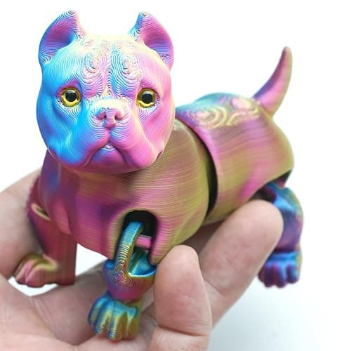3D Printed Dog Model,Flexible Animals Toy Statue,Movable Joints,Home Office Decor,Interesting Toys for Autism/ADHD,Festival Gifts toco,Fidget Toys, Executive Desk Animals Toy thumbnail 8