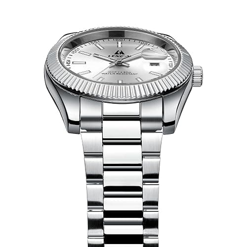 LN LENQIN Mens Watches Stainless Steel Watches Men Analog Quartz Watch 30M Waterproof Mens Wristwatches Business Designer Watch thumbnail 4