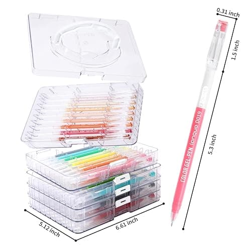 Joyask Gel Pens For Coloring, 45 Pack Colored Pens for Black Paper & White Paper, 0.6MM Fine Point Pens for Coloring, Writing, Drawing, Journaling, Note Taking, Office, Home thumbnail 3