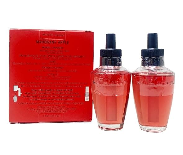 Bath & Body Works Mahogany-Apple 4 Pack Wallflowers Fragrance Refill Set with a Natural Oats Sample Soap thumbnail 3