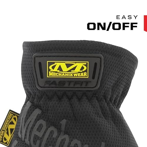Mechanix Wear FastFit Work Gloves - Anti-Slip & Abrasion Resistant Heavy Duty Gloves - Touchscreen Compatible - Vibration Damping - Multipurpose Use - X-Large - Black thumbnail 6