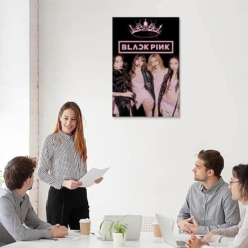 Generisch Poster Black-pink Für Zimmer, Ästhetische Leinwand-Wandkunst, Schlafzimmer-Dekor Poster 12x18inch(30x45cm) thumbnail 5