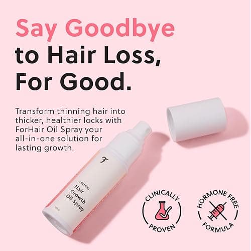 Revolutionary Hair Regrowth Serum - Fights Hair Thinning & Hair Loss - Strengthens, Thickens and Accelerates Hair Growth- Non Greasy and Hormone Free Spray For Scalp- 50ml - Forhair thumbnail 2