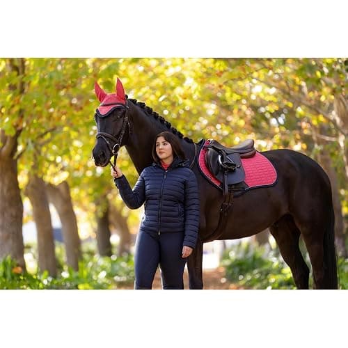 LeMieux Suede Close Contact Square Saddle Pad - English Saddle Pad for Horses - Equestrian Riding Equipment and Accessories thumbnail 2