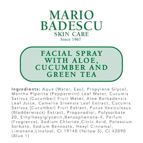 Mario Badescu Facial Spray with Aloe, Cucumber and Green Tea for All Skin Types, Face Mist that Hydrates & Invigorates thumbnail 9