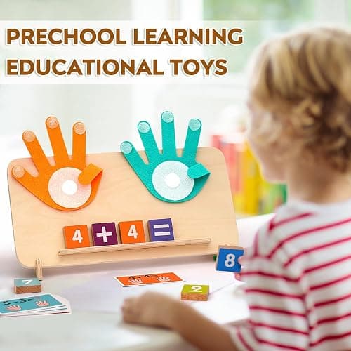 MOTREE Preschool Learning Toys for Toddlers 2-4, Educational Math manipulatives Number Counting Blocks for Kids, Montessori Toys for 3-5 Year Old Boys Girls Birthday Gifts thumbnail 2