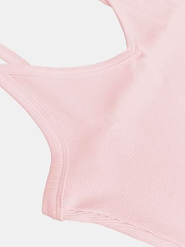 iGENJUN Womens Spaghetti Strap V-Neck Ribbed Tank Tops for Women 2025 Slim Fitted Soft Camisole Basic Layering Shirts thumbnail 5