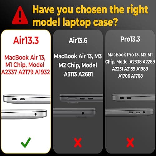 EooCoo Glitter Hard Case Compatible with MacBook Air 13 inch M1 Chip 2021-2018 with Retina Display, Air 13.3 inch Plastic Protective Case + Keyboard Cover + Screen Protector, Sparkly Black thumbnail 2