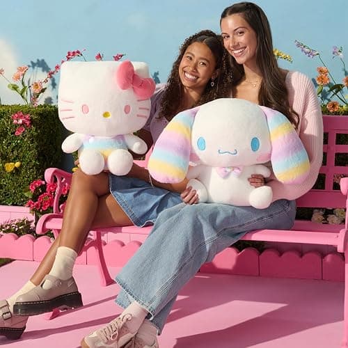 Jazwares Hello Kitty® and Friends, Cinnamoroll™ 24-inch Soft Rainbow Plush - Officially Licensed Sanrio Product from Ages 6+ thumbnail 6