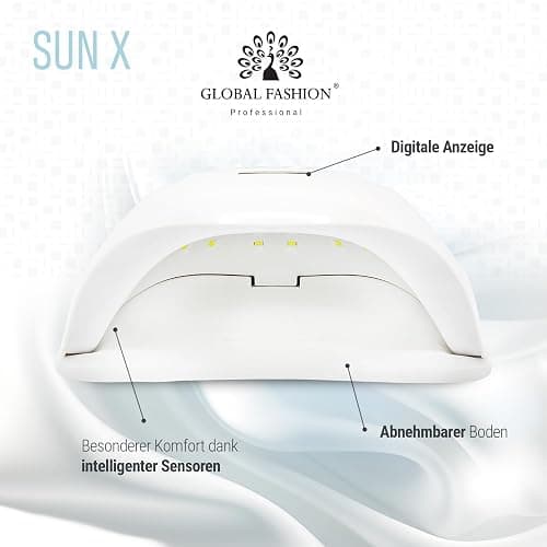 Global Fashion SunX 54W UV-LED-Nageltrockner Nagellampe für Gelpolitur, UV-Lichthärtungslampe mit 4 Timern, perfekt für Maniküre und Pediküre, Nagellack UV-Lampe thumbnail 4