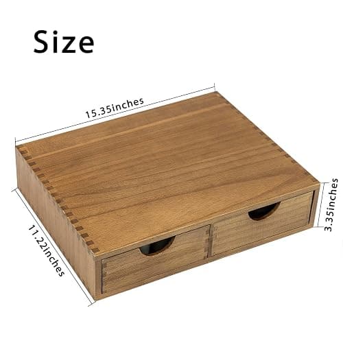 Wooden K Cup Organizer Coffee Pod Storage Box, Coffee Pods and Tea Organizer Holder, K Pod Drawer Coffee Maker Machine Stand, Organizador De Cafe, Kcup Drawer Organizer Under Brewer, 30 Pod Capacity thumbnail 2
