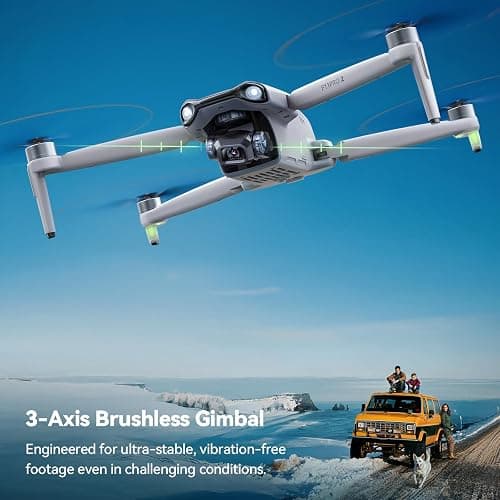 Ruko F11PRO 2 Drone with 6K Camera for Adults, 3-Axis Gimbal, 4K/30fps Video, 70-Min Flight Time with 2 Batteries, 10000ft FPV Transmission Professional Drone, Auto Return, Beginner Mode thumbnail 3